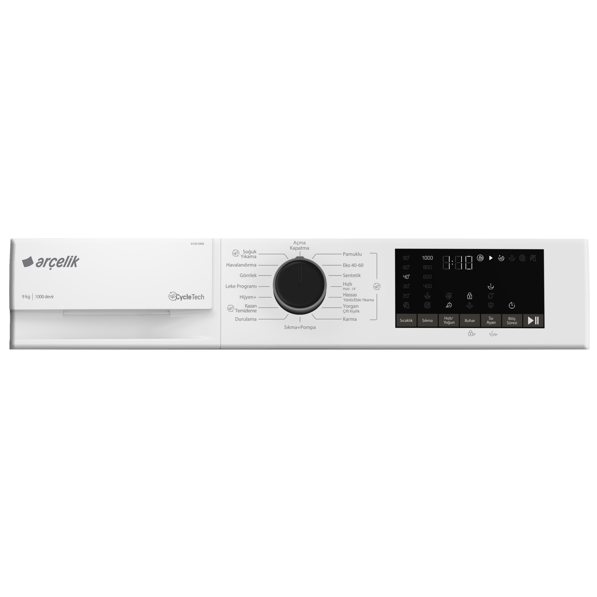 9100 DMX 9 Kg Çamaşır Makinesi