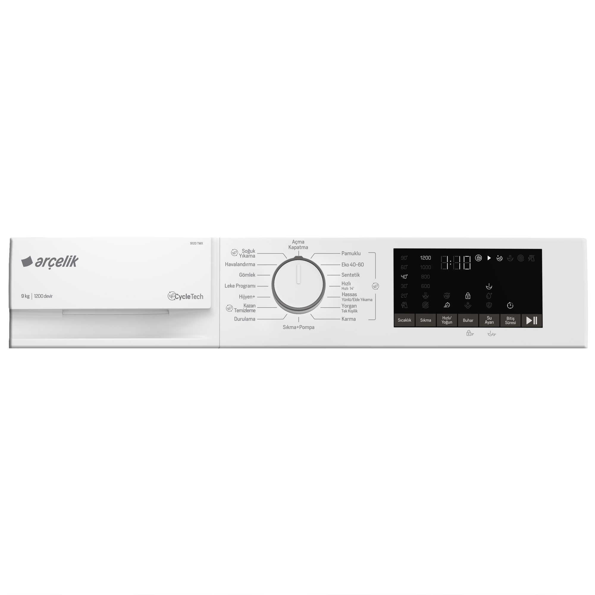 9120 TMX 9 Kg Çamaşır Makinesi